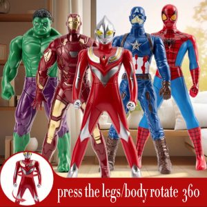 fun rotate toys Marvel aveners Spider-Man Iron man Captail america The hulk Ultraman